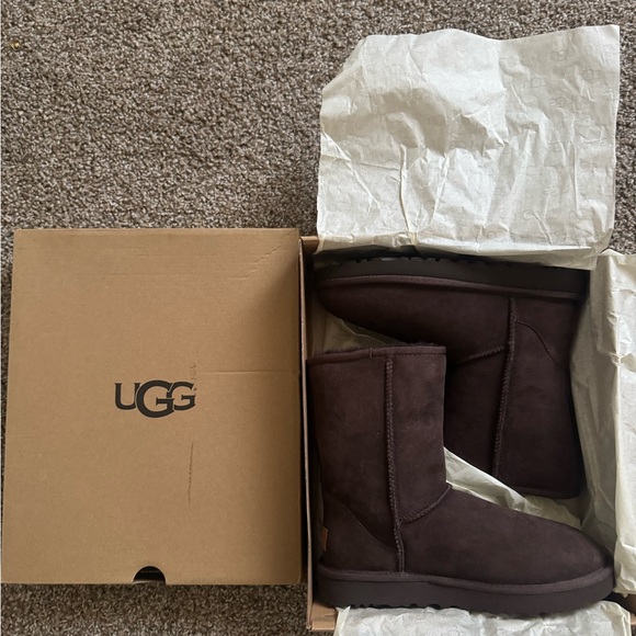 UGG Chocolate Suede Boots - Picture 2 of 5